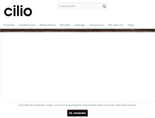 Tablet Screenshot of cilio.de
